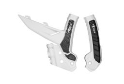 Protektory rámu KTM, RTECH (sada, bielo-čierne)