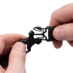 Zavazadlové popruhy Atlas B-Clip, 2 ks, OXFORD (čierna, 17mm x 1,2m)