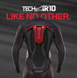 Airbagová vesta TECH-AIR®10 system, ALPINESTARS (černá/červená/šedá) 2025