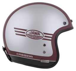 Prilba Eso Jawa Panel, CASSIDA (červená/stříbrná/černá) 2025