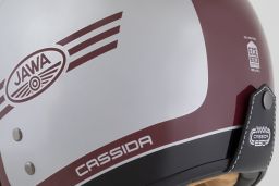 Prilba Eso Jawa Panel, CASSIDA (červená/stříbrná/černá) 2025