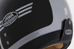 Prilba Eso Jawa Panel, CASSIDA (čierna perleť/antracit/stříbrná) 2025
