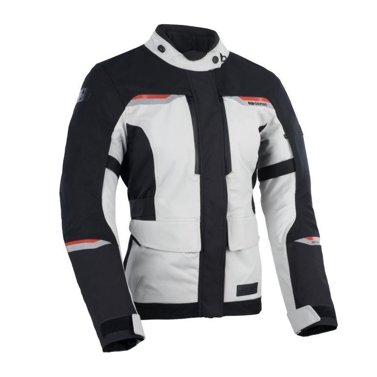 Bunda MONDIAL 2.0 DRY2DRY™, OXFORD ADVANCED, dámska (svetle šedá/černá/červená)