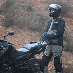 Nohavice MONDIAL 2.0 DRY2DRY™, OXFORD ADVANCED (černé/tmavě zelené)