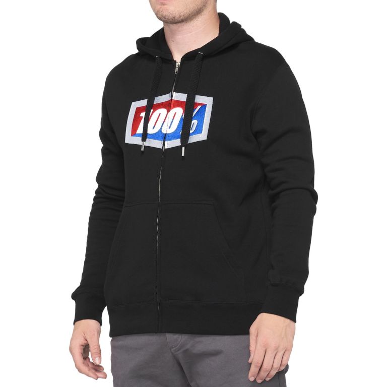 Mikina OFFICIAL, 100% - USA (čierna)