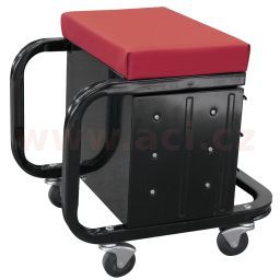 úložný box - sedátko na kolečkách, 3 zásuvky