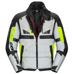 Bunda CROSSMASTER, SPIDI (černá/šedá/žlutá fluo)