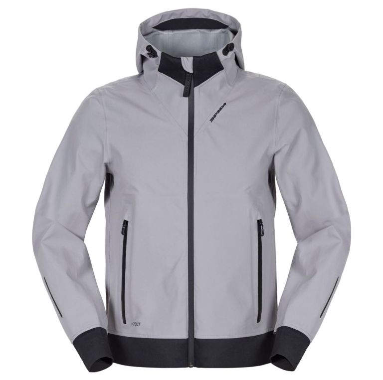 Bunda HOODIE SHELL, SPIDI (šedá)