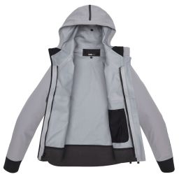 Bunda HOODIE SHELL, SPIDI (šedá)