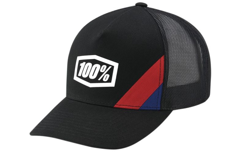 šiltovka 100% - CORNESTONE X-Fit Trucker čierna (veľ. UNI)