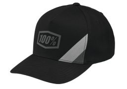 šiltovka 100% - CORNESTONE X-Fit Snapback černá/šedá (veľ. UNI)
