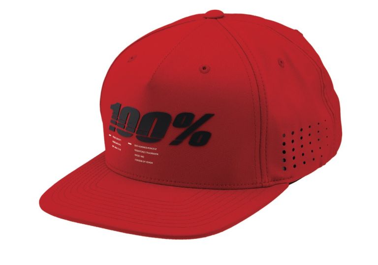 šiltovka 100% - DRIVE Snapback červená (veľ. UNI)