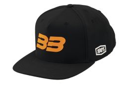 šiltovka 100% - BB33 Snapback černá/oranžová (veľ. UNI)