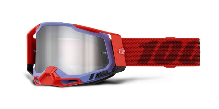 RACECRAFT 2 CLEAT, 100% okuliare, strieborné plexi