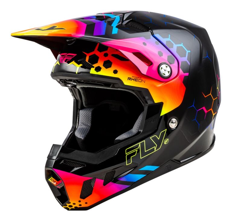 Prilba FORMULA CC TEKTONIC, FLY RACING (černá/žlutá/růžová)
