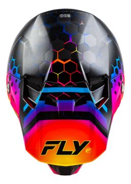 Prilba FORMULA CC TEKTONIC, FLY RACING (černá/žlutá/růžová)