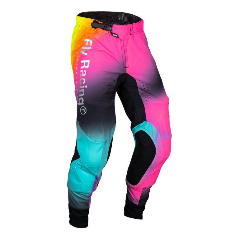 Nohavice LITE LE LEGACY, FLY RACING (růžová/modrá, hi-vis)