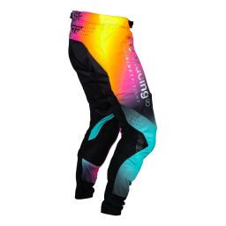 Nohavice LITE LE LEGACY, FLY RACING (růžová/modrá, hi-vis)