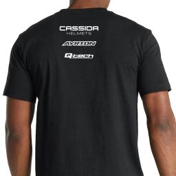 MOTO triko čierne, Cassida + Q-tech + Ayrton
