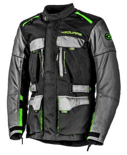 Enduro bunda TRAILER, 4SQUARE - pánska (černá,šedá,žlutá fluo) 2025