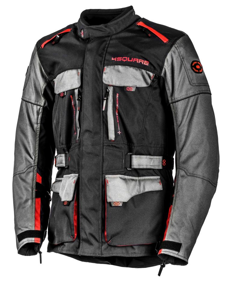 Enduro bunda TRAILER, 4SQUARE - pánska (černá,červená) 2025