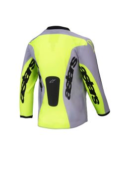 Dres RACER VEIL KIDS, ALPINESTARS, detský (šedá/žlutá fluo) 2025