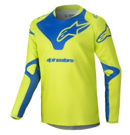 Dres RACER VEIL, ALPINESTARS, detský (žltá fluo/modrá) 2025