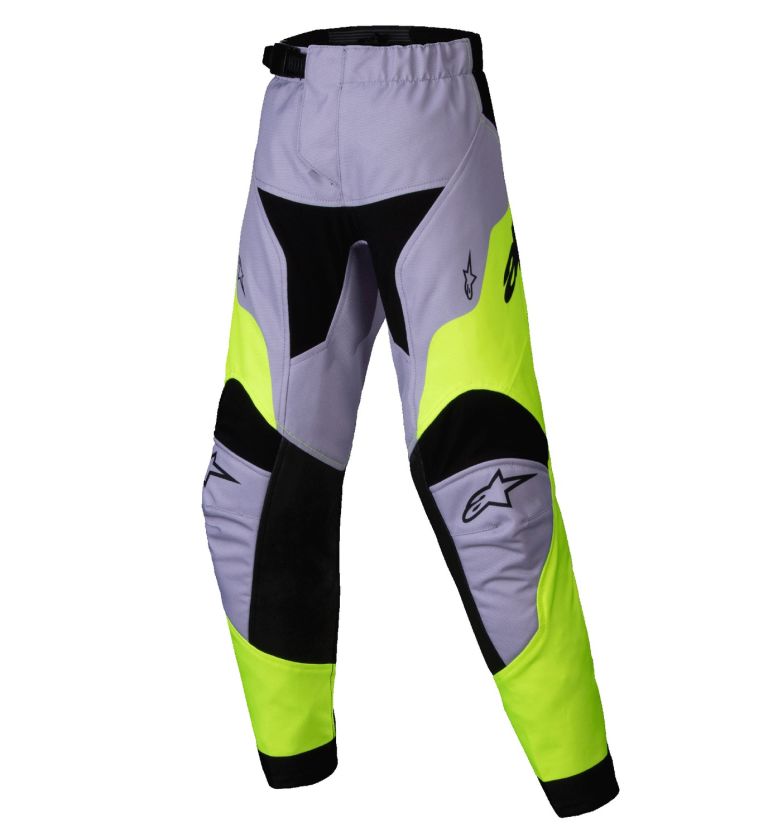 Nohavice RACER VEIL KIDS, ALPINESTARS, detské (šedá/žlutá fluo) 2025
