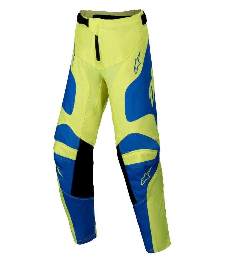 Nohavice RACER VEIL, ALPINESTARS, detské (žltá fluo/modrá) 2025
