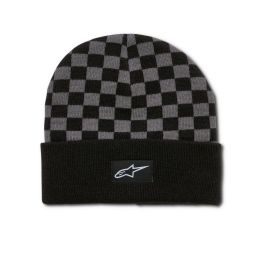 čiapka CHECKERED CUFF BEANIE, ALPINESTARS (černá/šedá)