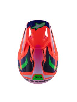 Prilba S-M3 edícia HAIDEN DEEGAN, ALPINESTARS, detská (oranžová fluo/fialová/růžová/zelená) 2025