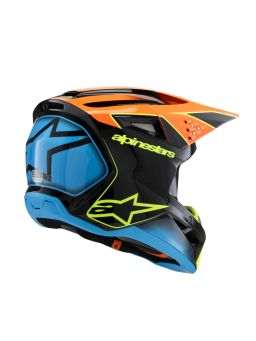 Prilba S-M3 FRAY, ALPINESTARS, detská (černá/oranžová fluo/žlutá fluo/tyrkysová) 2025
