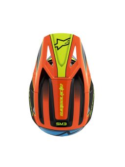 Prilba S-M3 FRAY, ALPINESTARS, detská (černá/oranžová fluo/žlutá fluo/tyrkysová) 2025