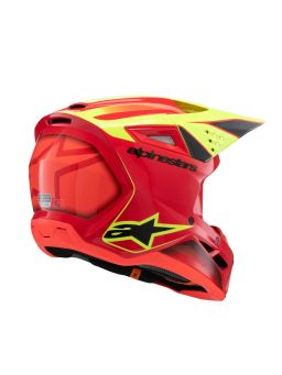 Prilba S-M3 FRAY, ALPINESTARS, detská (červená/žlutá fluo/černá) 2025