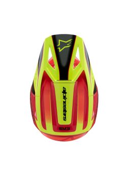 Prilba S-M3 FRAY, ALPINESTARS, detská (červená/žlutá fluo/černá) 2025