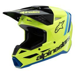 Prilba S-M3 RADIUM, ALPINESTARS, detská (žltá fluo/černá/modrá) 2025