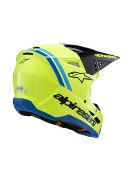 Prilba S-M3 RADIUM, ALPINESTARS, detská (žltá fluo/černá/modrá) 2025