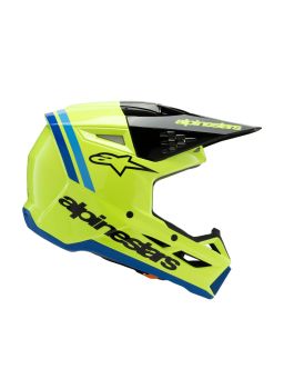 Prilba S-M3 RADIUM, ALPINESTARS, detská (žltá fluo/černá/modrá) 2025