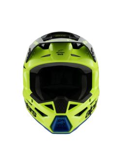 Prilba S-M3 RADIUM, ALPINESTARS, detská (žltá fluo/černá/modrá) 2025