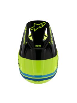 Prilba S-M3 RADIUM, ALPINESTARS, detská (žltá fluo/černá/modrá) 2025