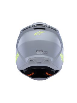 Prilba S-M3 RADIUM, ALPINESTARS, detská (šedá mat/žlutá fluo/černá) 2025