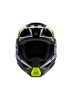 Prilba S-M3 WURX, ALPINESTARS, detská (černá/žlutá fluo/modrá/červená) 2025