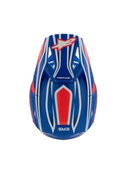 Prilba S-M3 WURX, ALPINESTARS, detská (modrá/červená/bílá/černá) 2025
