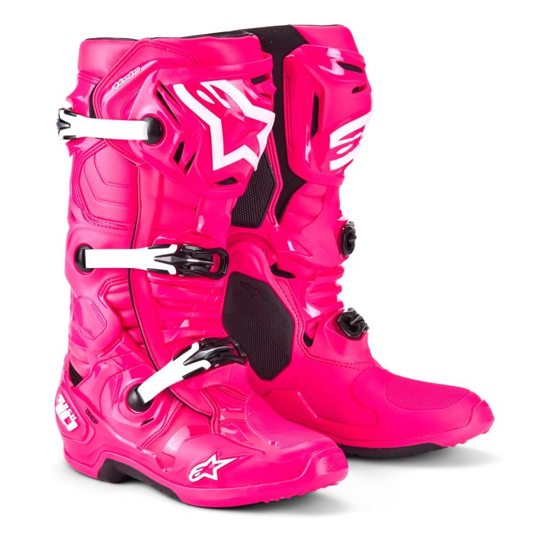 Topánky TECH 10, ALPINESTARS (růžová/černá/bílá) 2025