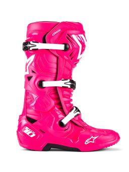 Topánky TECH 10, ALPINESTARS (růžová/černá/bílá) 2025