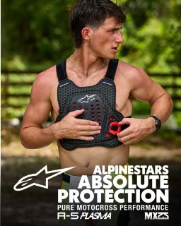 Chránič hrudi A-5 PLASMA, ALPINESTARS (černá/červená/bílá) 2025