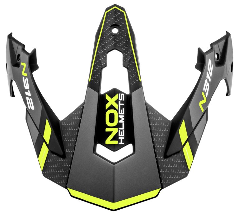šilt pre prilby N312 DRONE, NOX (čierna matná,žlutá)