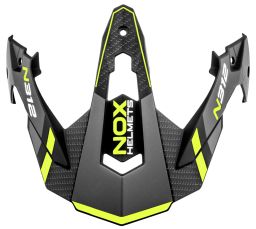 šilt pre prilby N312 DRONE, NOX (čierna matná,žlutá)