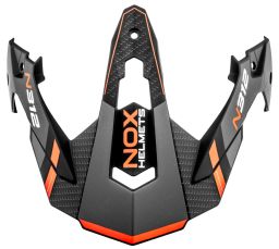 šilt pre prilby N312 DRONE, NOX (čierna matná,červená)