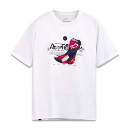 Triko R BOOT CSF, ALPINESTARS (biela)